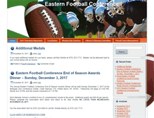 Tablet Screenshot of easternfootballconference.com